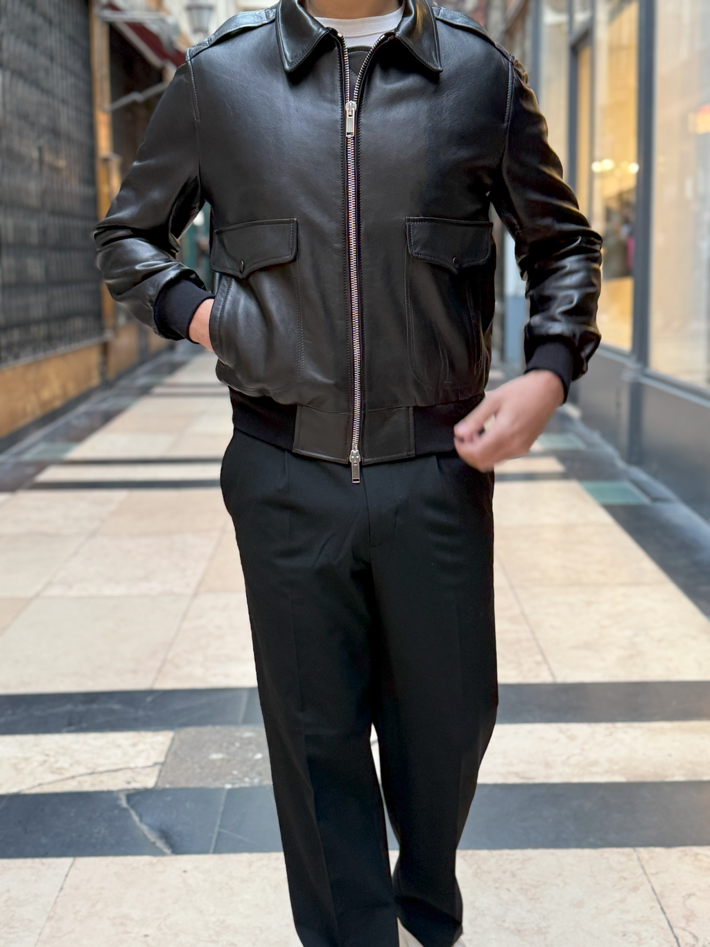 Blouson Aviateur Cuir