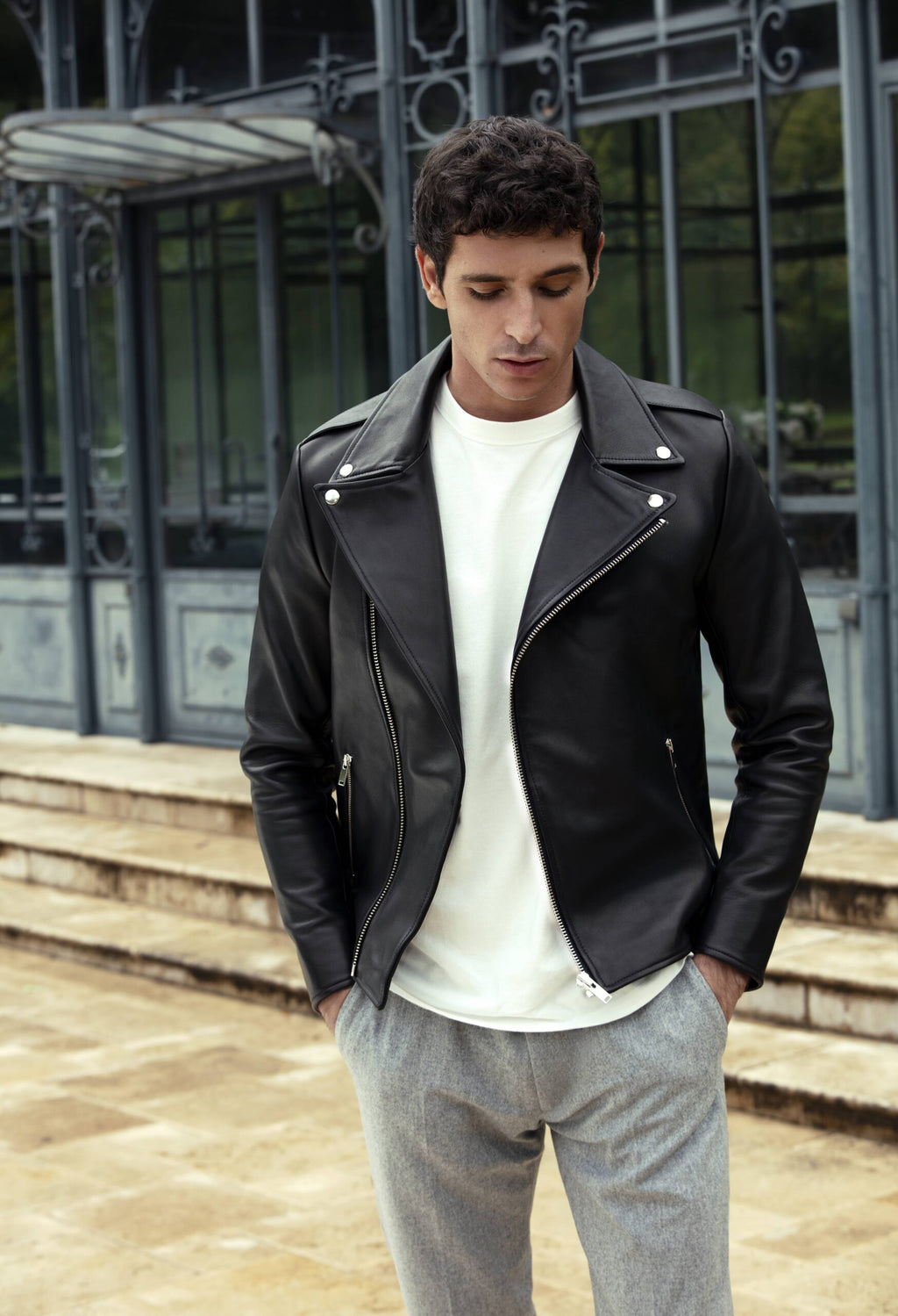 Blouson Biker N6 En Cuir