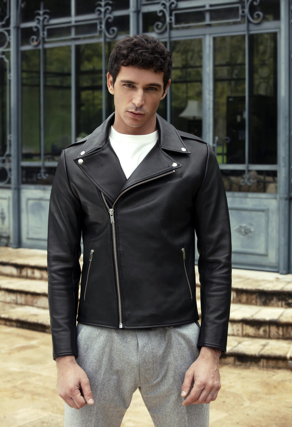 Blouson Biker N6 En Cuir