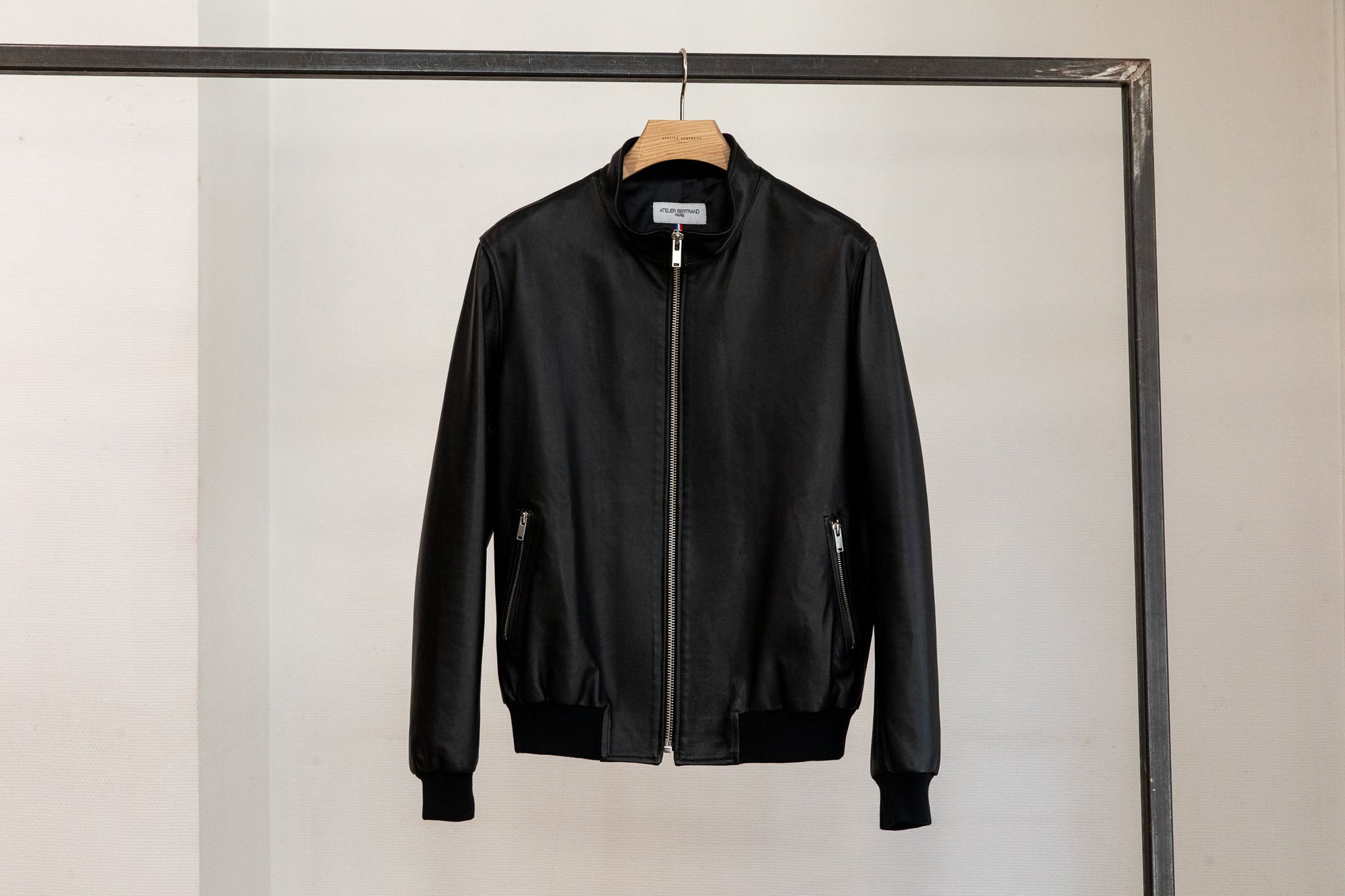 Bomber col montant — Agneau plongé noir — Taille 54