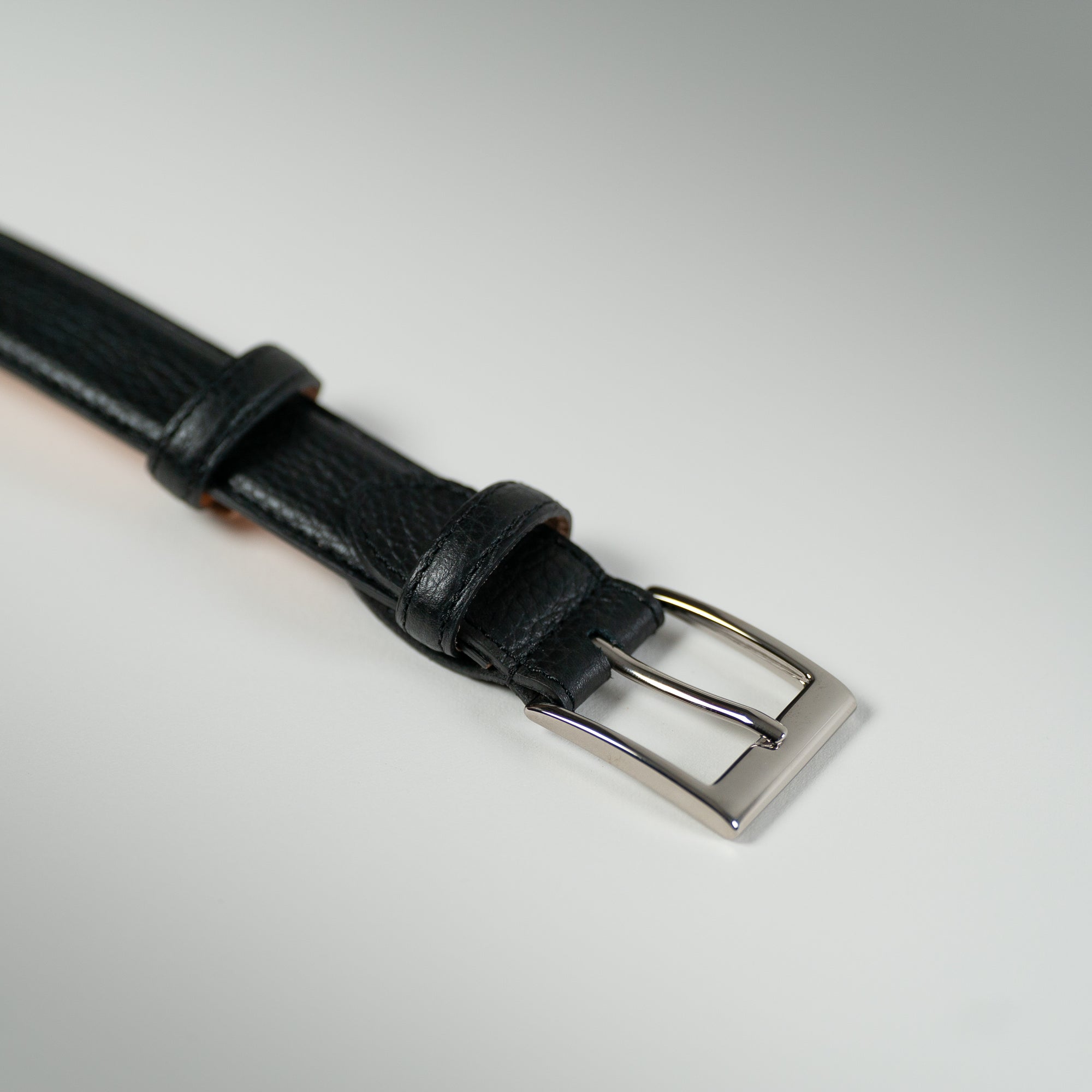 Ceinture veau grainé noir