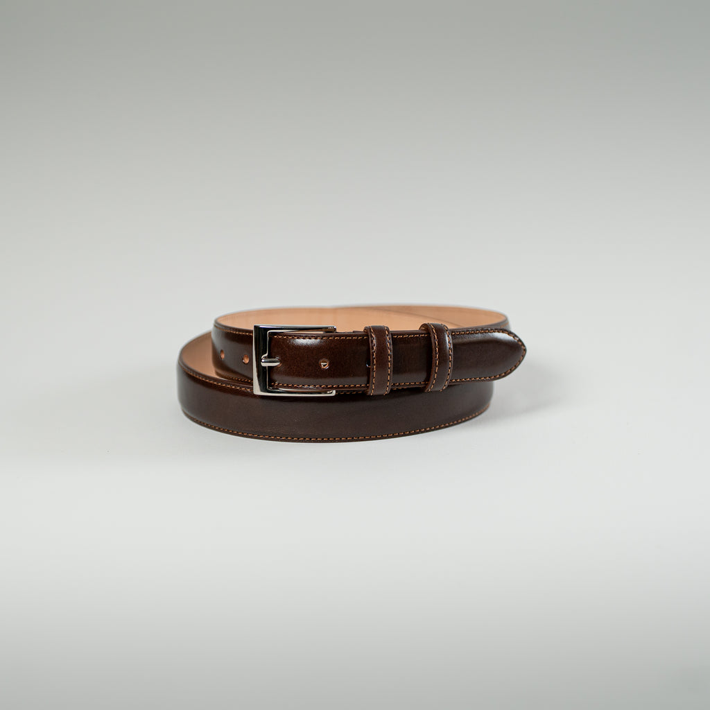 Ceinture veau patine chocolat