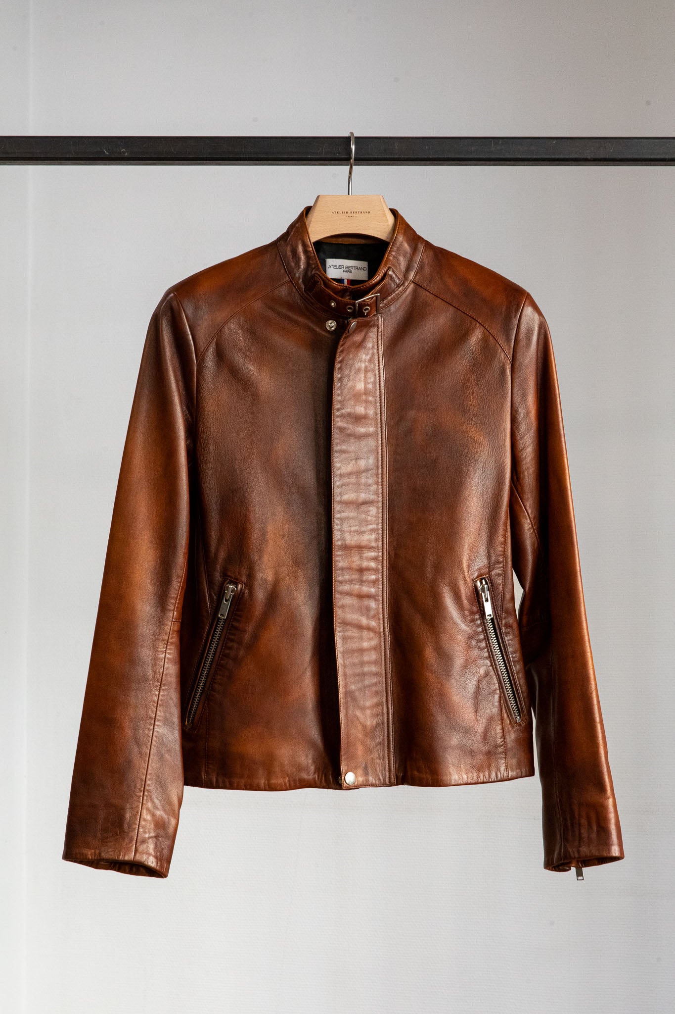 Classique — Agneau plongé patiné marron — Taille 46