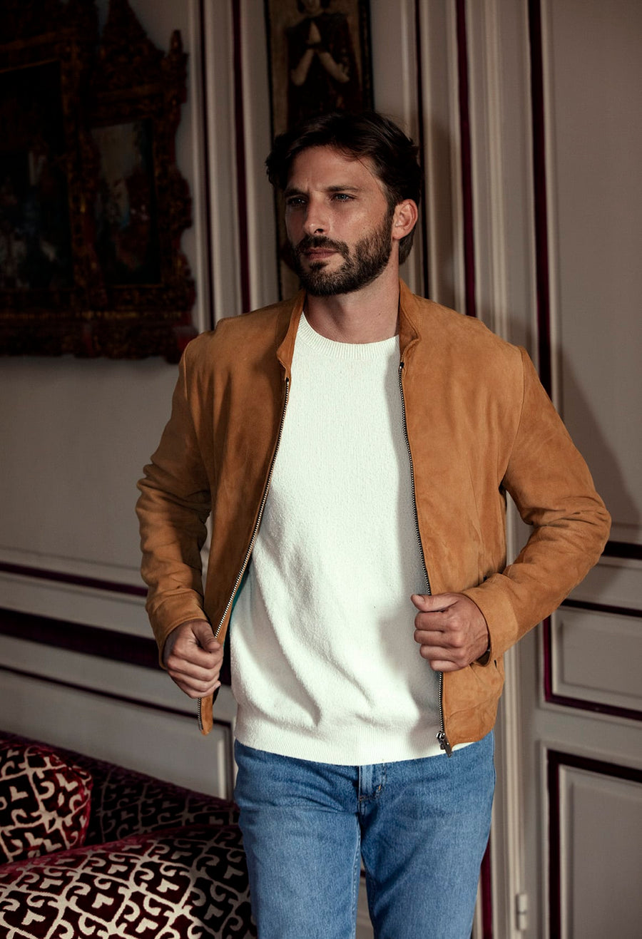 Blouson col officier