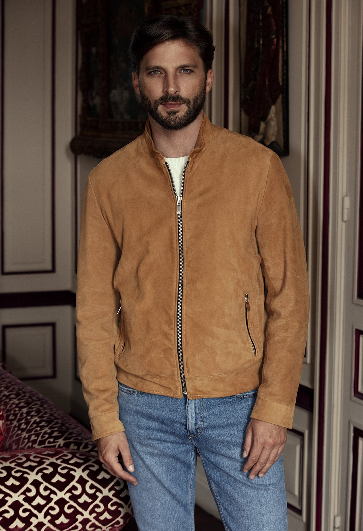 Blouson col officier