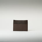 Porte-cartes crocodile chocolat