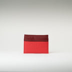 Porte-cartes crocodile rouge