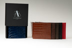 Portefeuille crocodile Rouge