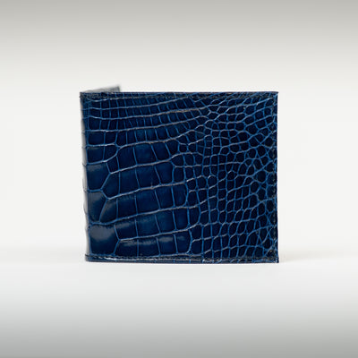 Portefeuille crocodile marine