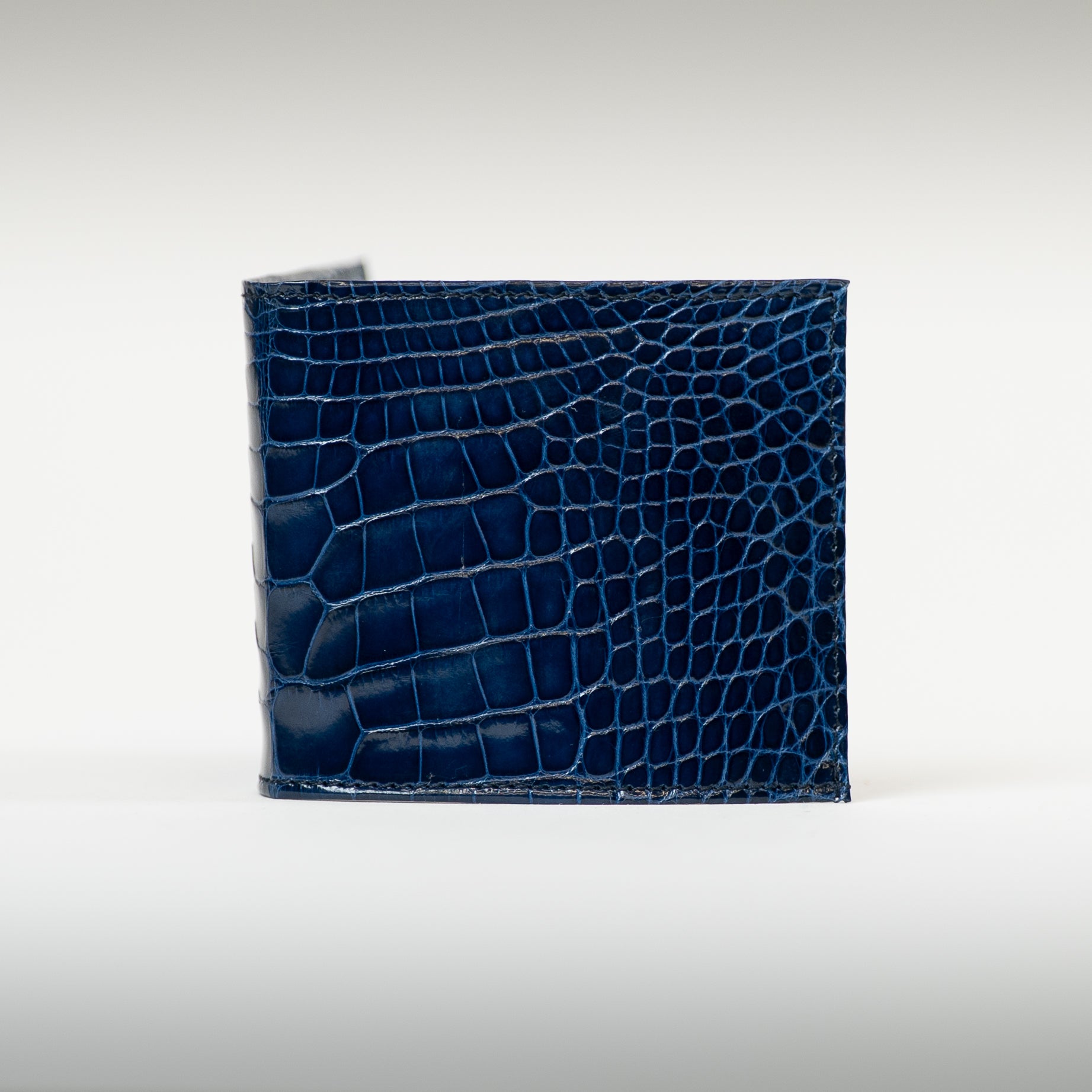 Portefeuille crocodile marine
