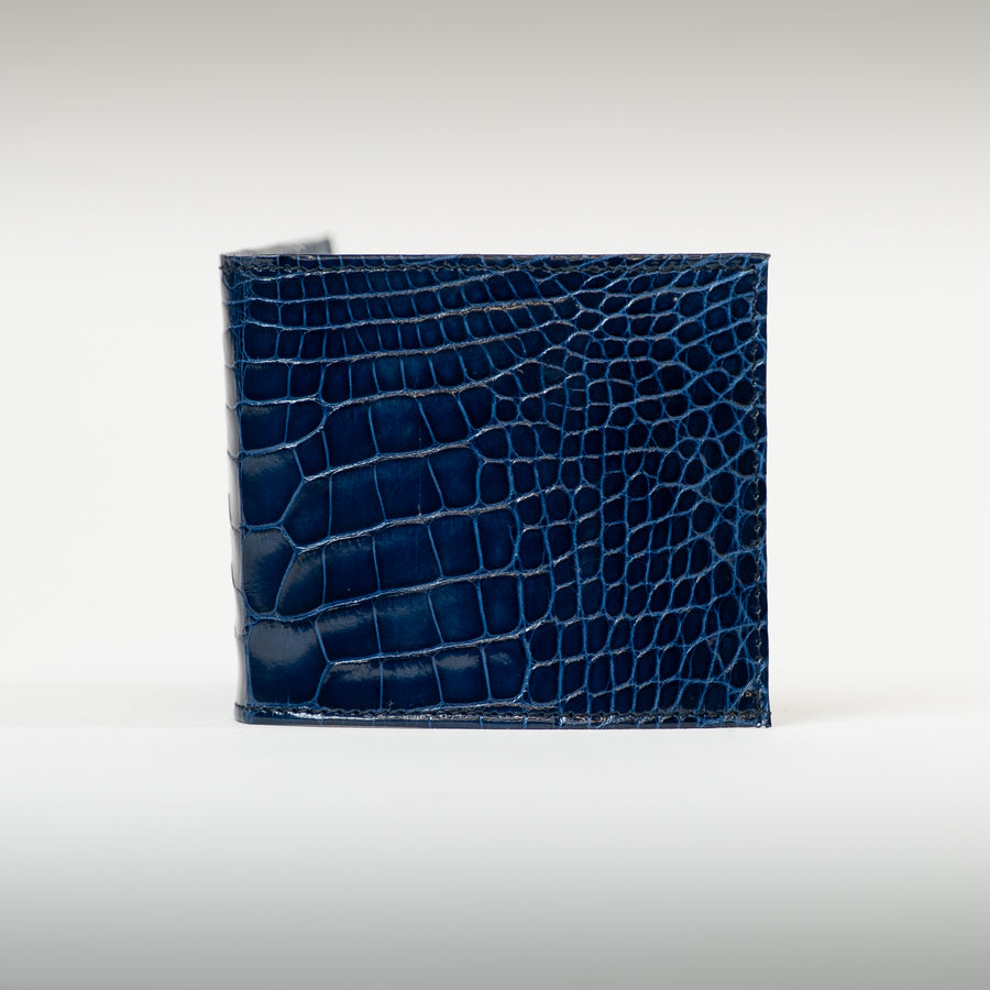 Portefeuille crocodile marine