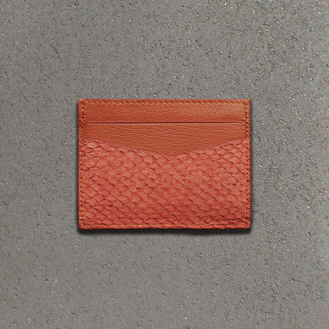 Porte-cartes saumon