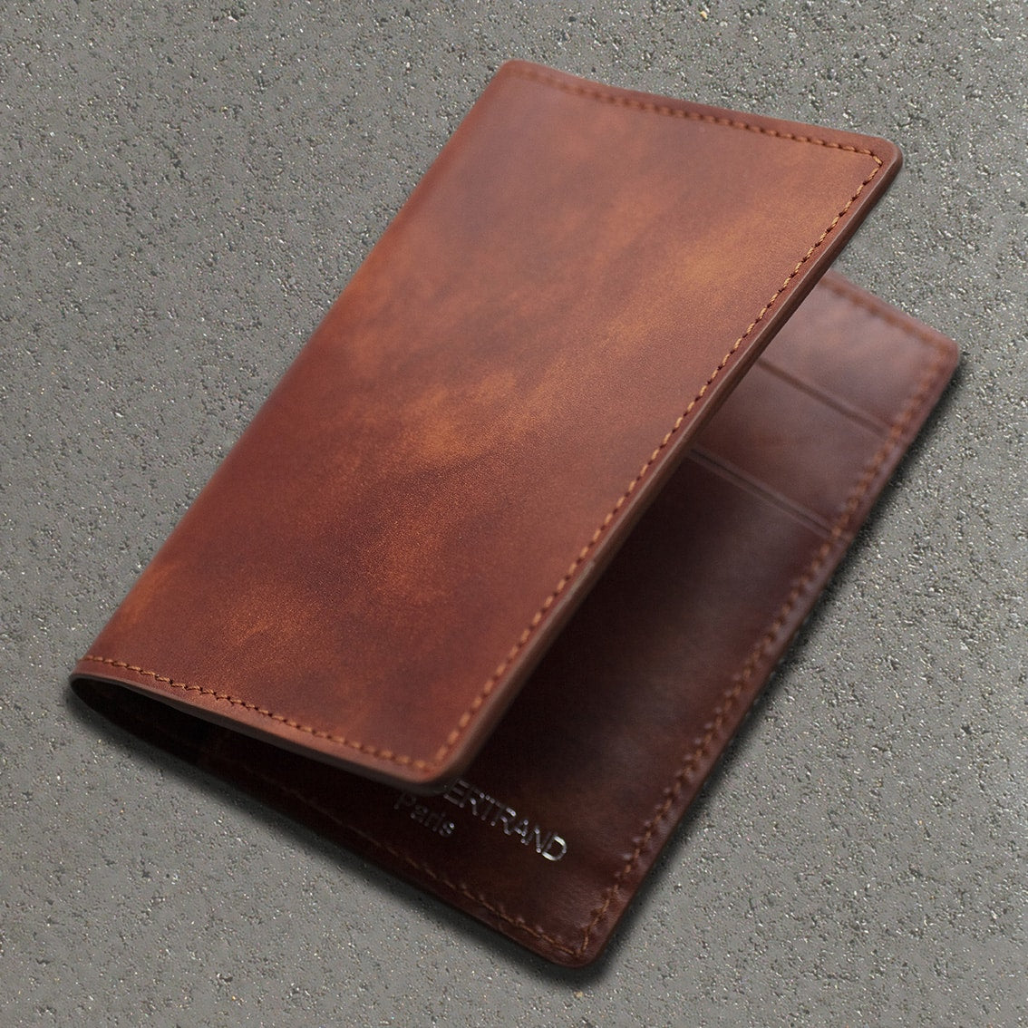 Porte-cartes en cuir museum calf – Atelier Bertrand