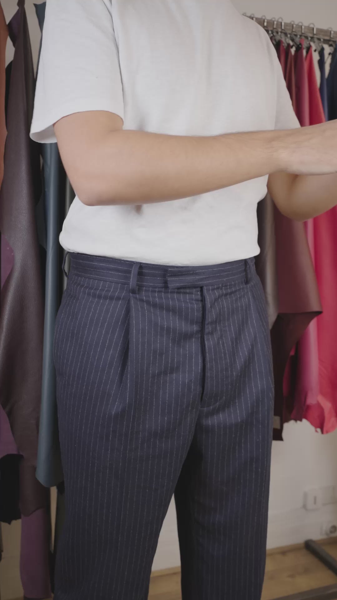 Ceinture veau grainé noir